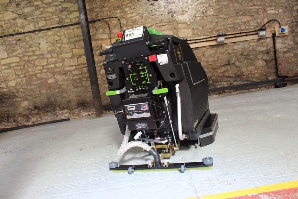 Medium size walk-behind scrubber Drier